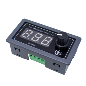 Controlador de Motor de CC PWM de velocidad ajustable, módulo de parada lenta de arranque lento, 5-30V, 12A, 360W, 6V, 12V, 24V - Product Image 1