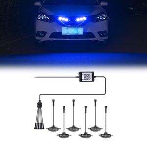 <strong>5W</strong> <strong>Led</strong> Mid-Grid Flash Lamp Daytime Running Light Universal RGB Front Grille Light Warning Signal Light - Product Image 1