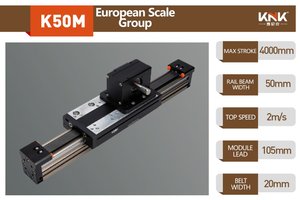 Actuador de riel de guía lineal de correa KNK K50M, módulo deslizante, alta estabilidad de carga para robot automatizado, transportador de envasado de alimentos - Product Image 4