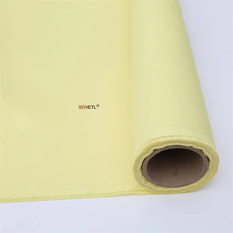 Aramid vải 200g 240g 400gsm vải cường độ cao chịu nhiệt độ gia cố kevlars Aramid dệt vải cho vest Mũ bảo hiểm