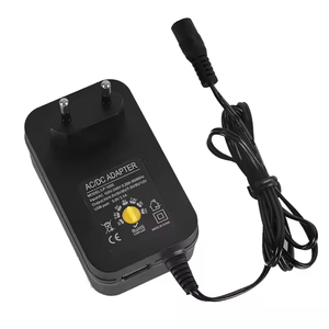 Fuente de alimentación de salida de CC de 3-12V y 12V de voltaje múltiple ajustable de 30W, entrada de CA de 100-240V con 6 adaptadores de enchufe opcionales, adaptador de cargador LED - Product Image 1