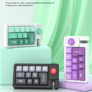 Teclas intercambiables en caliente RGB de definición macro, teclado portátil programable con una mano para juegos con cable, Compatible con iluminación a Color de PC - Product Image 4