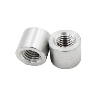 Custom Non-Standard Aluminum Round Cylindrical <strong>Coupling</strong> Nuts <strong>M3</strong> Thread Metric Certificate Anodized Finish Hex Nut Type - Product Image 2