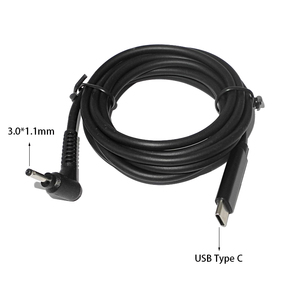 Type C USB-C <strong>Input</strong> to DC 3.0*1.1mm Power PD Charge Angled Cable for Laptop 18-20V - Product Image 4