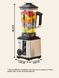 Grande capacità 2.5L 3L acciaio inossidabile 3-in-1 Food Mixer 3 tazze smerigliatrice frullatore interruttore domestico contenitore di vetro - Product Image 6