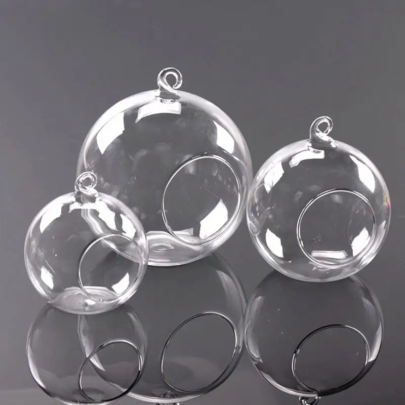 Vaso de vidro hidropônico moderno resgate, vaso de flores transparente e hidropônico para pendurar no atacado