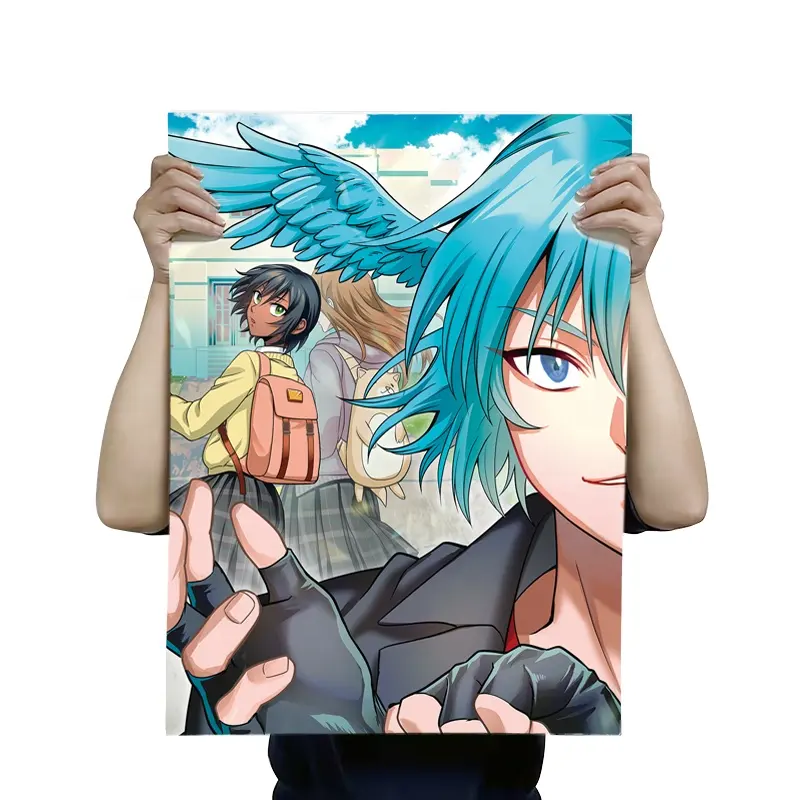 Promosi pabrik A0 A2 A3 kertas seni komik Anime Manga Poster film spanduk Digital cetak Offset cetak Poster kustom