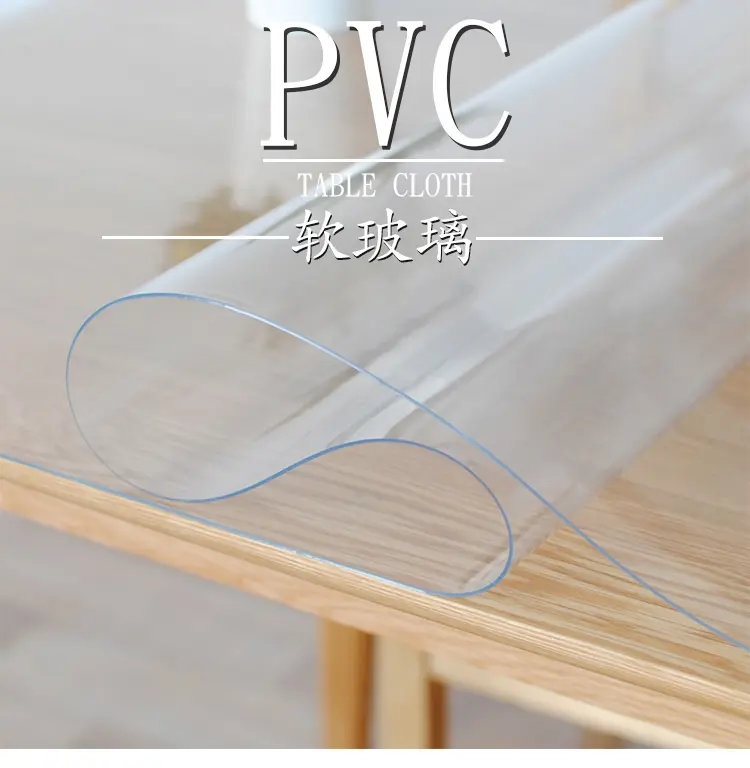 Waterdichte Flexibele Transparante Plastic Pvc Plaat Tafelkleed Roll