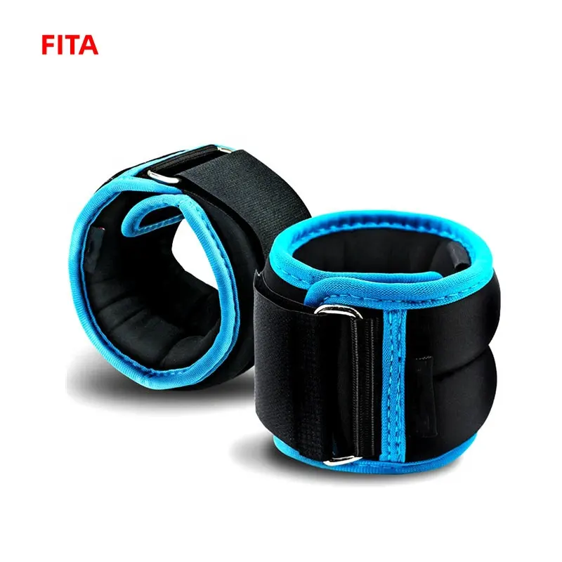 Manufacturers Direct Sale Sandbags Heavy Running Fitness Tied Hands Feet Black Neoprene Adjustable Wrist Ankle Weights