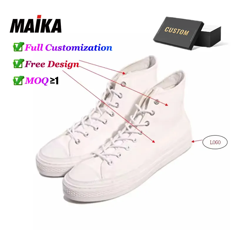 Zapatos de diseño original personalizados de fábrica para hombre zapatos planos versátiles de tela vaquera de lona blancos otros zapatos de moda