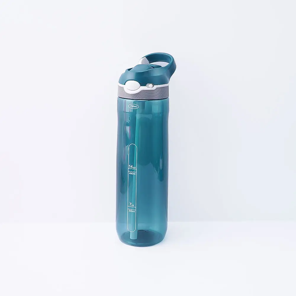 Botella de agua para gimnasio al aire libre sin BPA con logotipo personalizado de 750ml, botella de agua Tritan Air Up con cápsulas de sabor a fruta