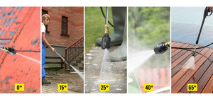 OnniLuLu 5-in-1 hızlı geçiş, basınçlı yıkama püskürtme memesi, güç yıkayıcı çok fonksiyonlu meme ucu 4000 PSI ayarlamak - Product Image 4