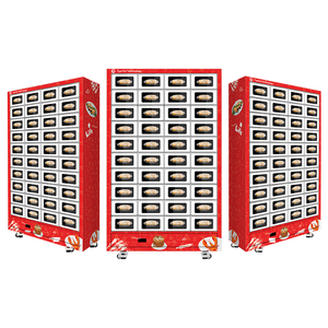 Distributore automatico di Hot Dog combinato con schermo <span class=keywords><strong>Lcd</strong></span> completamente automatico del distributore automatico di Pizza