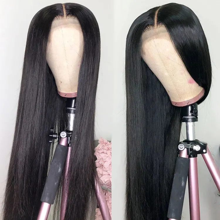 Falso couro cabeludo brasileiro transparente, cabelo humano sem cola frontal suíça com cabelo novo para mulheres negras