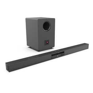 Barra de sonido de TV de 84W con caja de subwoofer Barra de sonido 2,1 Altavoz inalámbrico Sistema de sonido envolvente de cine en casa Aux/USB/Óptico/Coaxial/RCA - Product Image 1