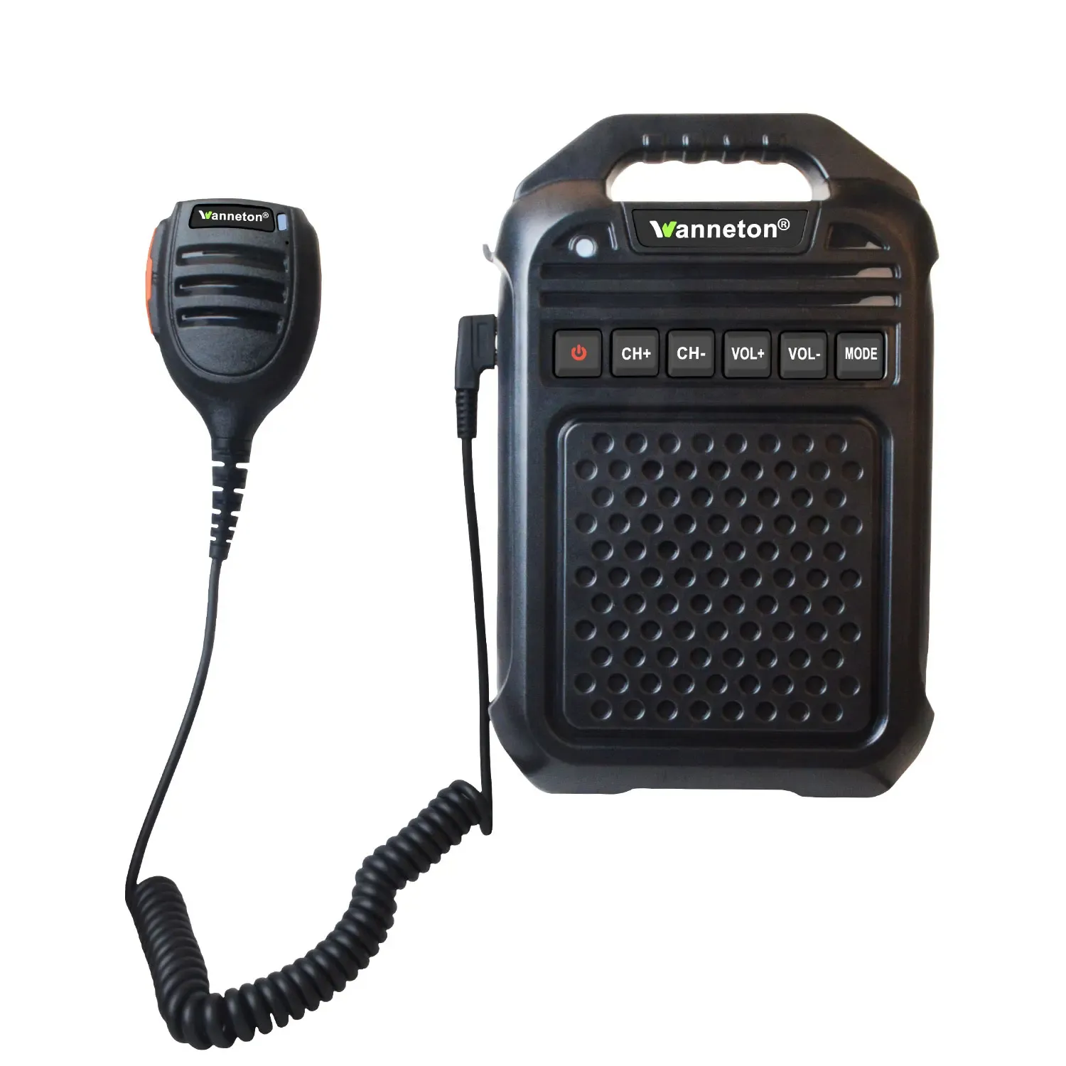 Radio bidireccional UHF 400-470MHz Walkie Talkie inalámbrico amplificador altavoz remoto micrófono tarjeta TF Bluetooth camuflaje/negro