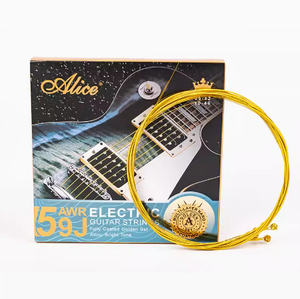 Alice AWR59J Juego de cuerdas de guitarra eléctrica con 6 cuerdas de guitarra eléctrica profesional y un juego completo de cuerdas