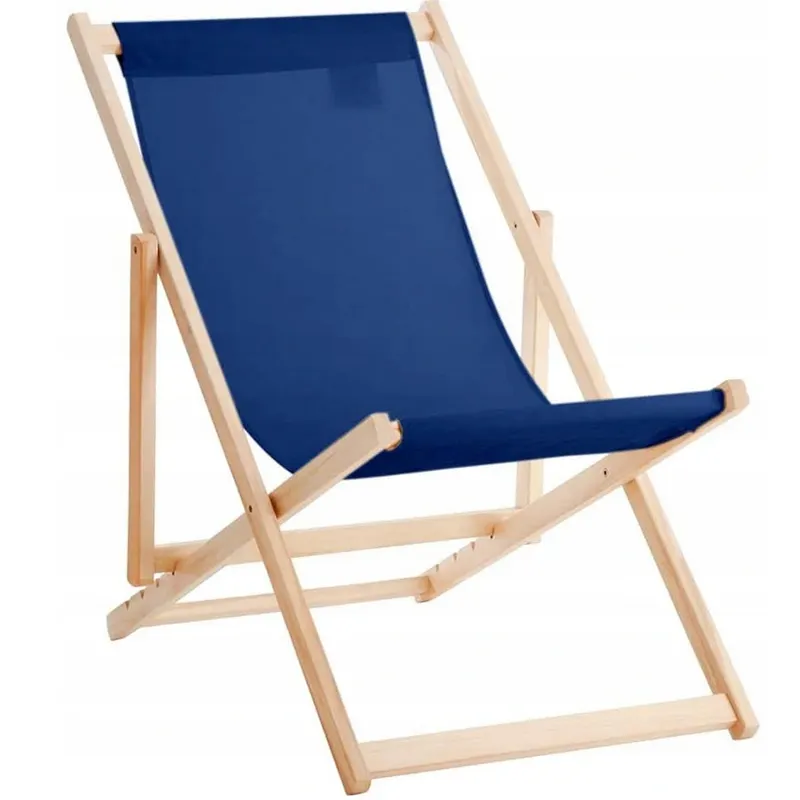 Sedia a sdraio in legno pieghevole da giardino spiaggia mare sedia a sdraio Stripe Garden mare sunny Beach reclinabile