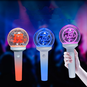 OEM bts spor toplantı Idol Cheer Prop 15 renk değişen konser parlayan akrilik topu sopa uzaktan kumanda el feneri sopa - Product Image 5
