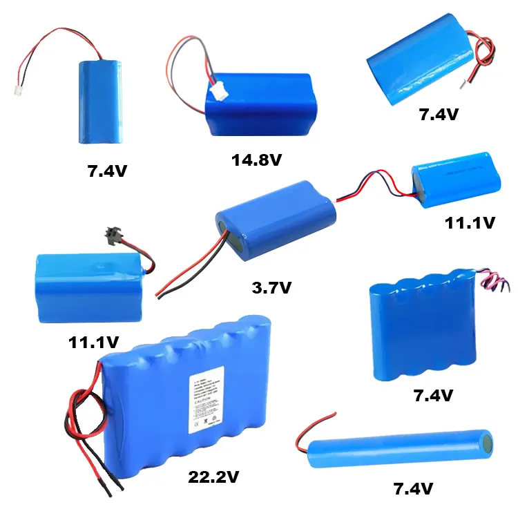 Batterie de bricolage de capacité personnalisée 18650 3.7V 7.4V 11.1V 12V 24V 36V 48V batterie au lithium batterie Lion