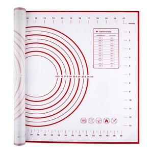 Custom Size Fast Clean 100% Non Stick Rolling Dough Silicone Pastry Mat With Measurements - Product Image 1