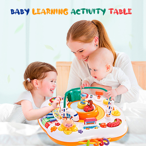 儿童电子学习音乐玩具多功能婴儿幼儿塑料活动桌 - Product Image 3