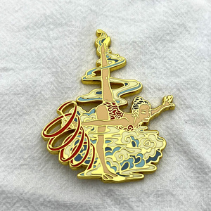 专业定制免费设计金属工艺品硬搪瓷徽章和别针