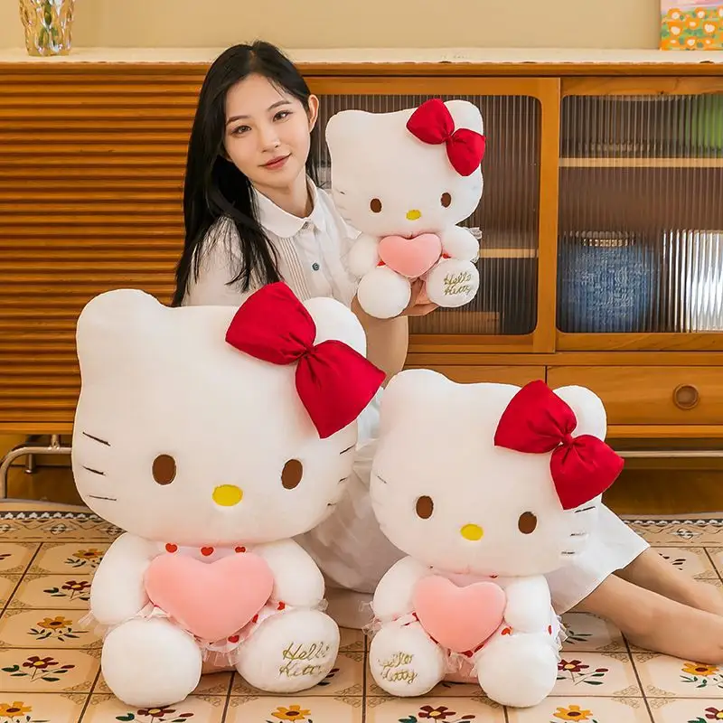 Hot bán sanrioo Hello Kawaii Kitty Thú nhồi bông đồ chơi sang trọng với thiết kế dễ thương cho trẻ em