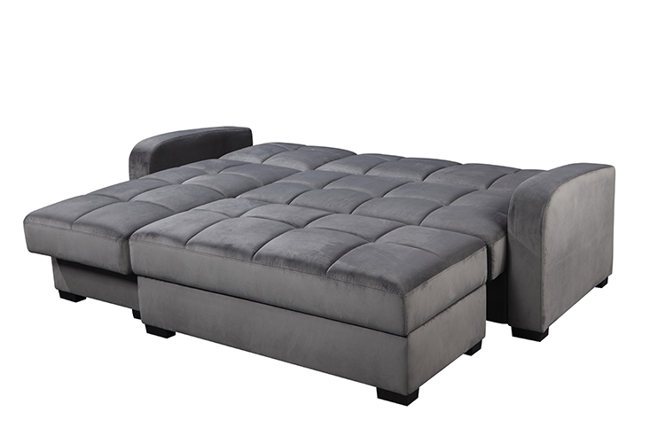 Hot sale living room modern velvet sofa luxury cum sofa