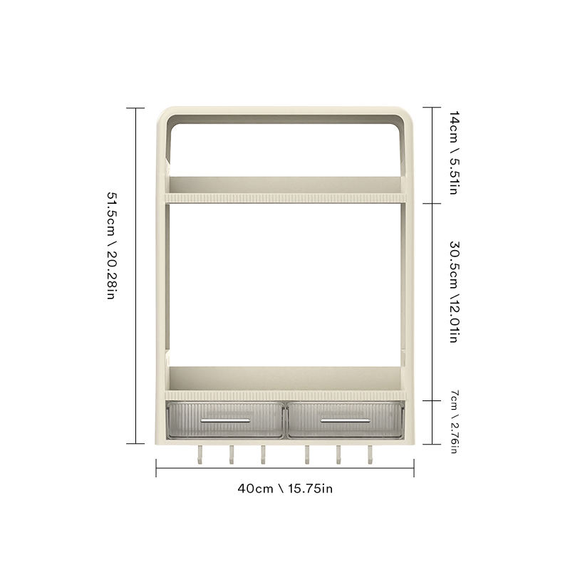2 couches Avec tiroirs et crochets