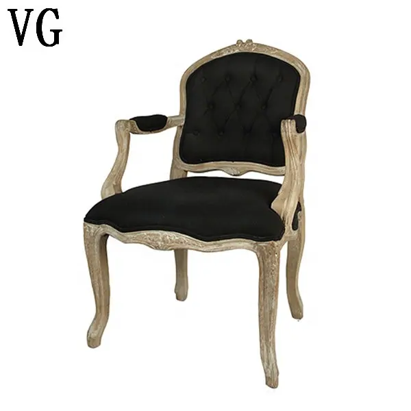 เก้าอี้คลาสสิกขายดี,เก้าอี้รับประทานอาหารทำจากไม้แกะสลักสไตล์ฝรั่งเศสสีดำดีไซน์รอยัลเก้าอี้ฝรั่งเศสโบราณ