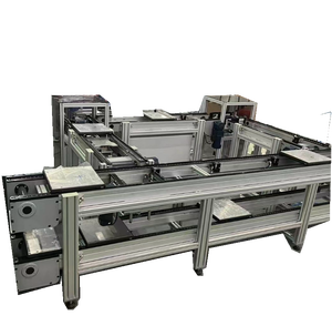 Sistema de transferencia de paletas Cadena automática de doble velocidad Transportador de cadena de rodillos de flujo libre de aluminio para sistema de manipulación de paletas - Product Image 1