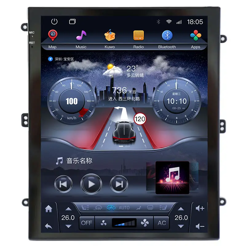 स्टीरियो एंड्रॉयड ऑटो कार रेडियो 10.26 इंच वायरलेस Carplay कार खेलने Dashcam डीवीडी ऑडियो प्रणाली Mp5 प्लेयर के लिए कार