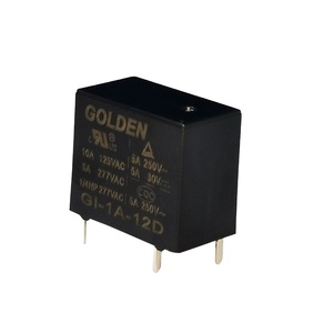 Rơ Le Vàng <span class=keywords><strong>GI</strong></span>-1A-12D 30A/40A 12VDC 4-pin dpdt 1.4W thích ứng Relay cho hệ thống làm sạch thông minh & IOT kích hoạt Ổ cắm điện - Product Image 1