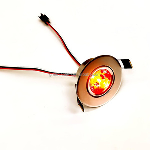 ไฟสปอตไลท์ LED 24V RGB แรงดันไฟฟ้าต่ำ WS2811ติดตั้งได้ RGB สีเต็ม55-60mm ตัดหลุมไฟดาวน์ไลท์ LED ขนาดเล็ก3W - Product Image 3