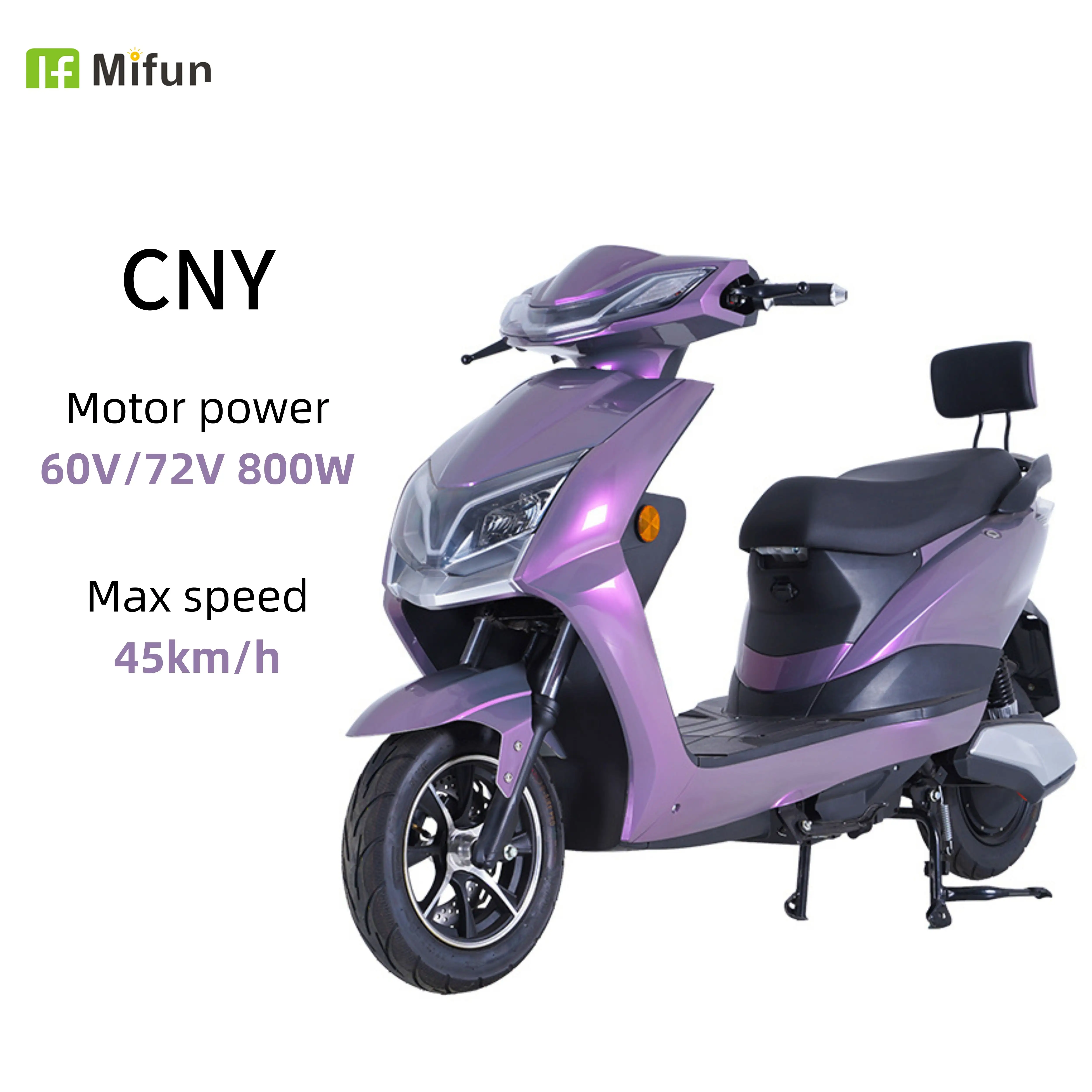 Ciclomotor eléctrico nuevo chino de alta calidad 800W 1500W Scooter eléctrico Motocicleta