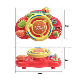 Müzik ve ışıklar ile arabası simüle sürüş denetleyicisi erkek ve kız dönüş ve sürücü öğrenmek için oyuncak sürüş taklit - Product Image 3