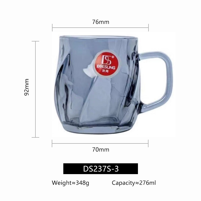 DS237S Gris 276ml ensemble de 6 pièces