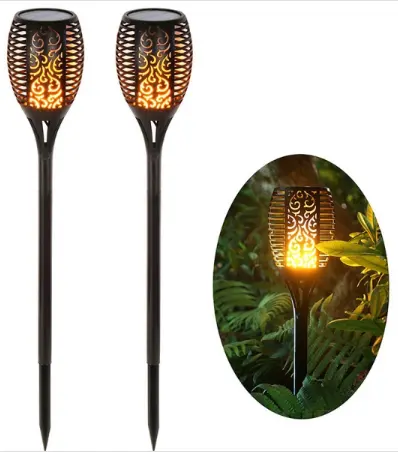 Không thấm nước trang trí năng lượng mặt trời ngọn lửa Torch ánh sáng nhấp nháy 96 Led Tiki ngọn đuốc năng lượng mặt trời Torch ánh sáng 50 12 IP65 năng lượng mặt trời di động đèn 70 360