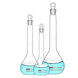 PE stoper ile Tiandi Lab 100ml-2000ml şeffaf cam hacimsel şişe - Product Image 6