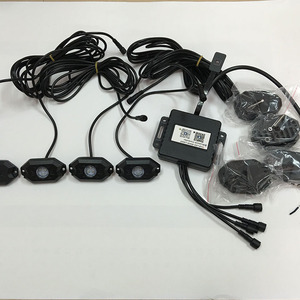 ラングラーLANTSUNJ140用ジープ用<span class=keywords><strong>LED</strong></span>ロックライト4PCSRGBハイパワー