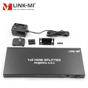 Divisor HDMI 2,0 con 8 salidas y control EDID Divisor HDMI 1x8 para configuraciones multipantalla 4K HDR