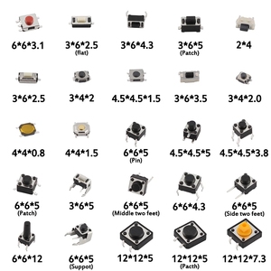 Assorted <strong>Micro</strong> <strong>Switch</strong> <strong>Push</strong> <strong>Button</strong> Tact Touch <strong>Switches</strong> SMD DIP Reset Mini Leaf <strong>Switch</strong> 2*4 3*6 4*4 6*6 Diy Kit - Product Image 2