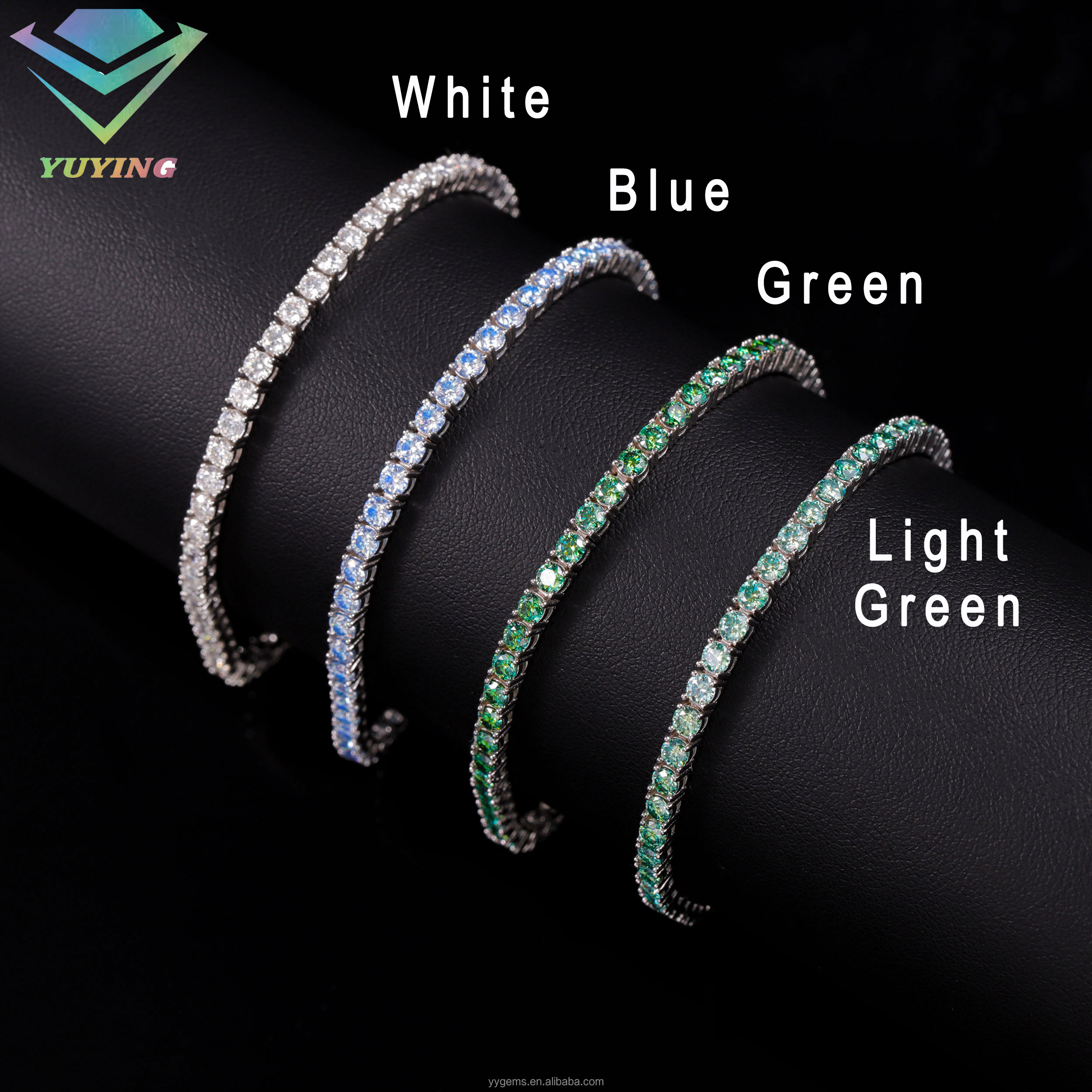 3MM L-มอยซาไนต์สีเขียว