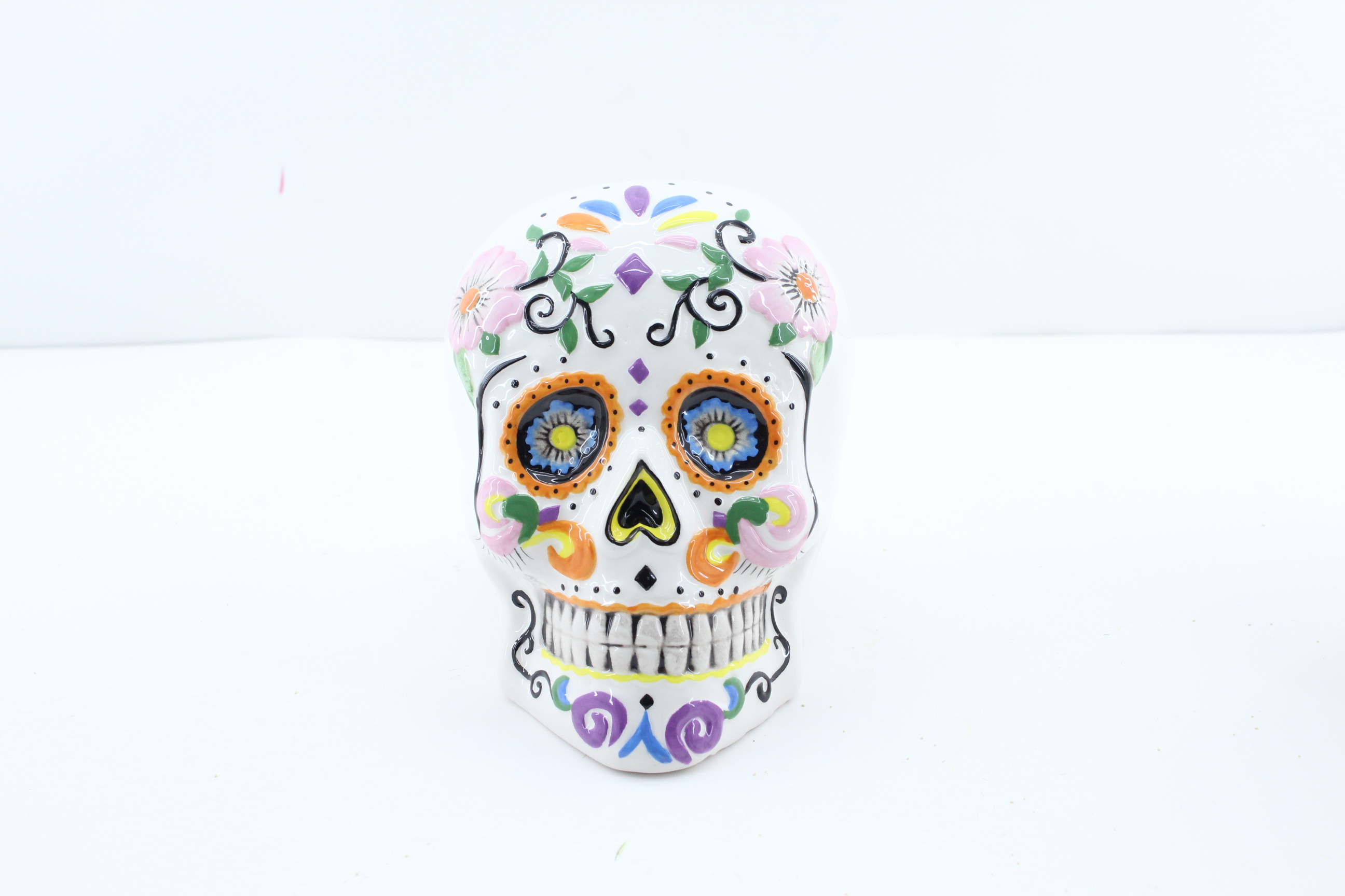 Skull Decorative Figurine Head Face Planter Statue Flower Pot for Home and Garden Decor Wholesale Hot Selling Ceramic FAIRY
