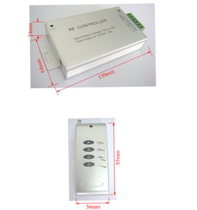 4つのキーを備えたRGBLedストリップコントローラーRGBLedストリップ用ワイヤレスRFリモートDC12-24V 12A 144W - Product Image 4