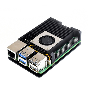 <strong>Raspberry</strong> <strong>Pi</strong> 5 <strong>Case</strong> Acrylic Plastic <strong>Case</strong> Aluminum Alloy <strong>Case</strong> With Heat Sink and Cooling Fan for <strong>Raspberry</strong> <strong>Pi</strong> 5 8 GB Model Kit - Product Image 2