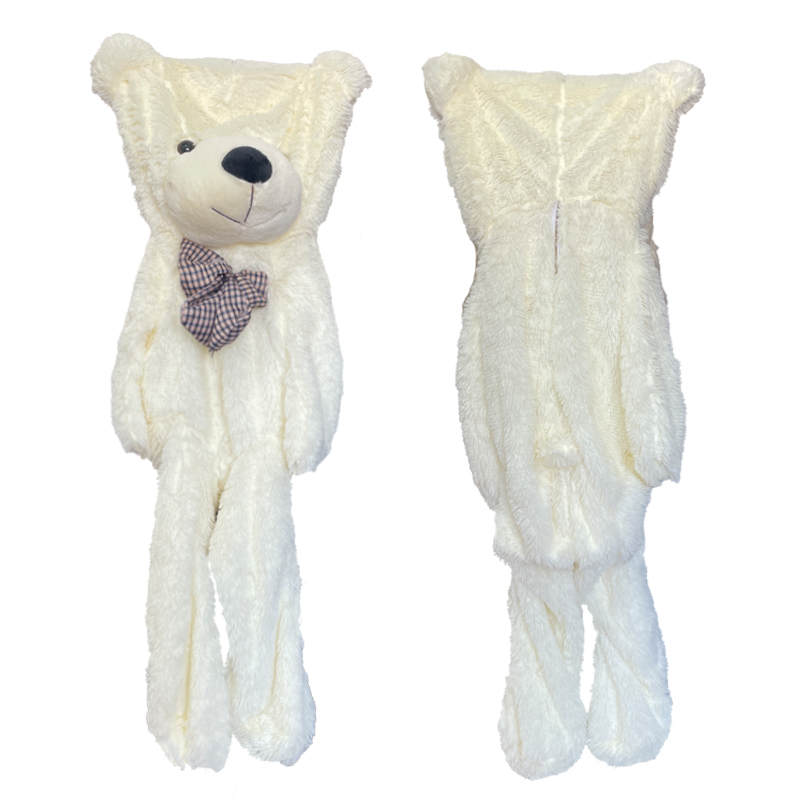 White teddy bear skin