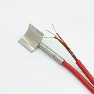 Servicio OEM impermeable IP68 DS18B20 Sensor de temperatura fácil de instalar Sensor de tubería Sonda de curva con conector - Product Image 1