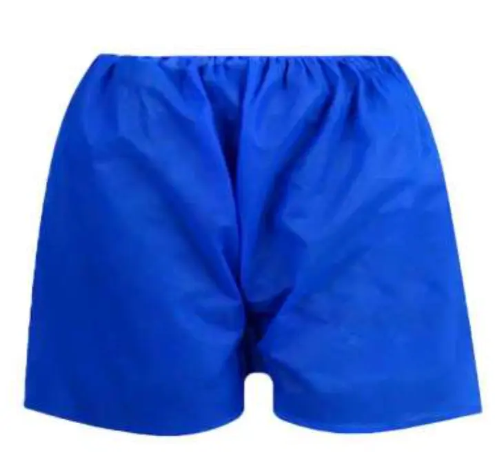 Boxer jetable de haute qualité unisexe bleu string jetable G-string slips Non tissé hommes shorts jetables Boxer